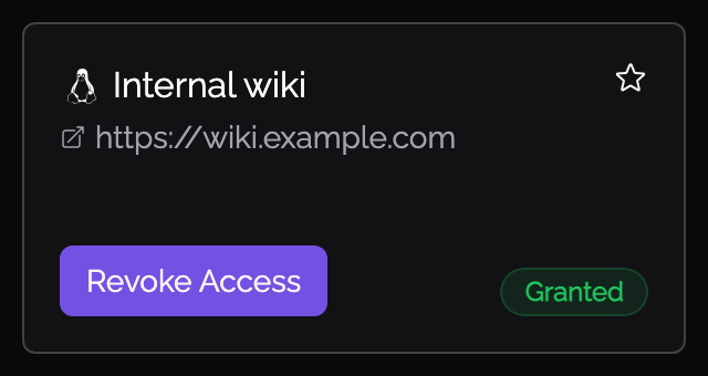 The same tile after access is granted