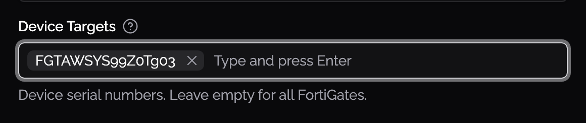 Device Targets