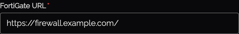 FortiGate URL