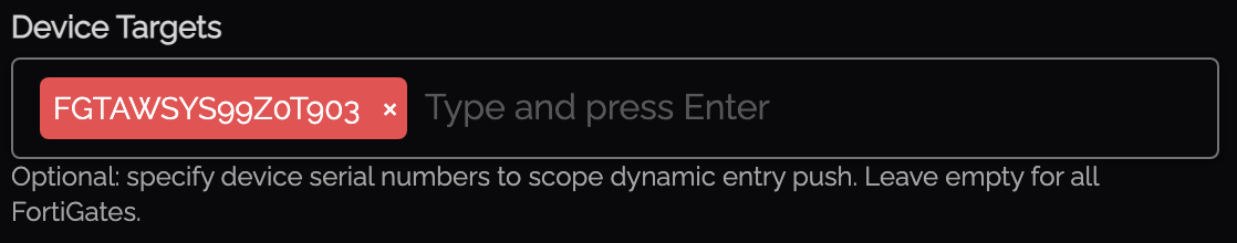 Device Targets
