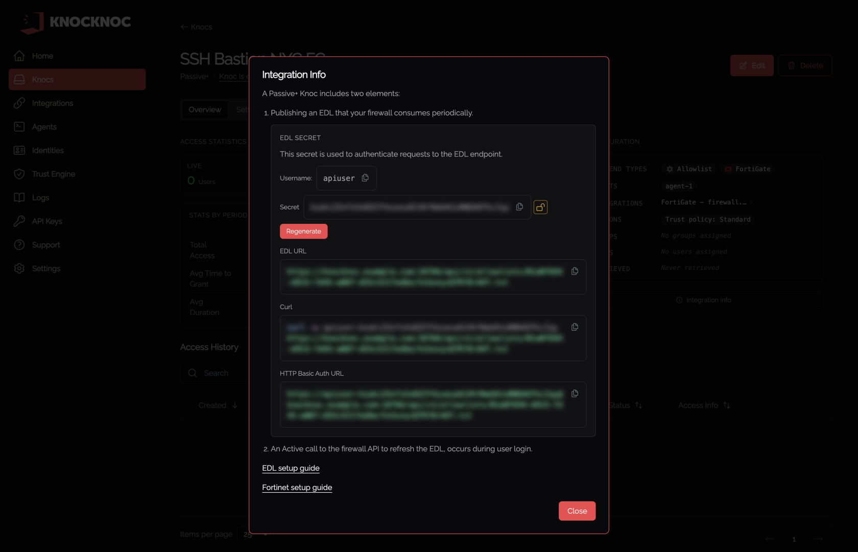EDL Integration Info