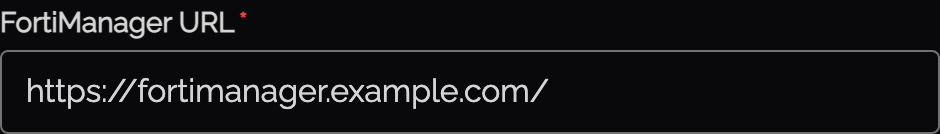 FortiManager URL